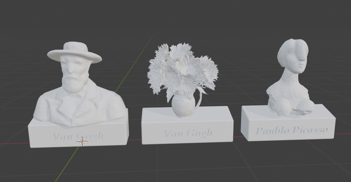 3D kunstenaars voor print