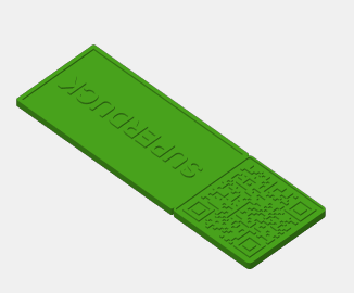 3D print naamplaatje