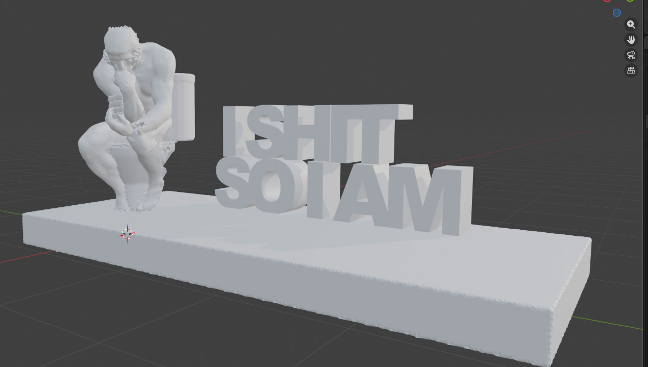 ISHIT SO I AM 3D sculptuur
